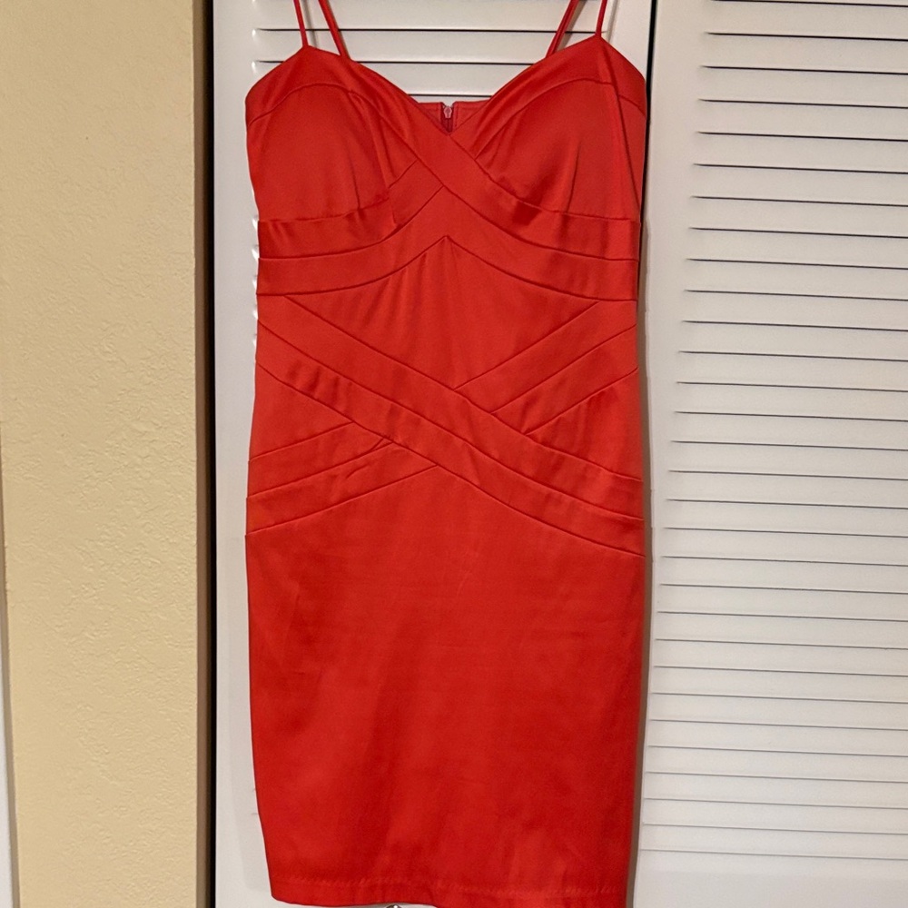 Bisou Bisou Strappy Red Mini Dress